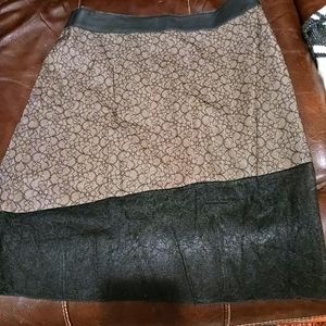 Brand new, with tags,  Black and cream skirt.